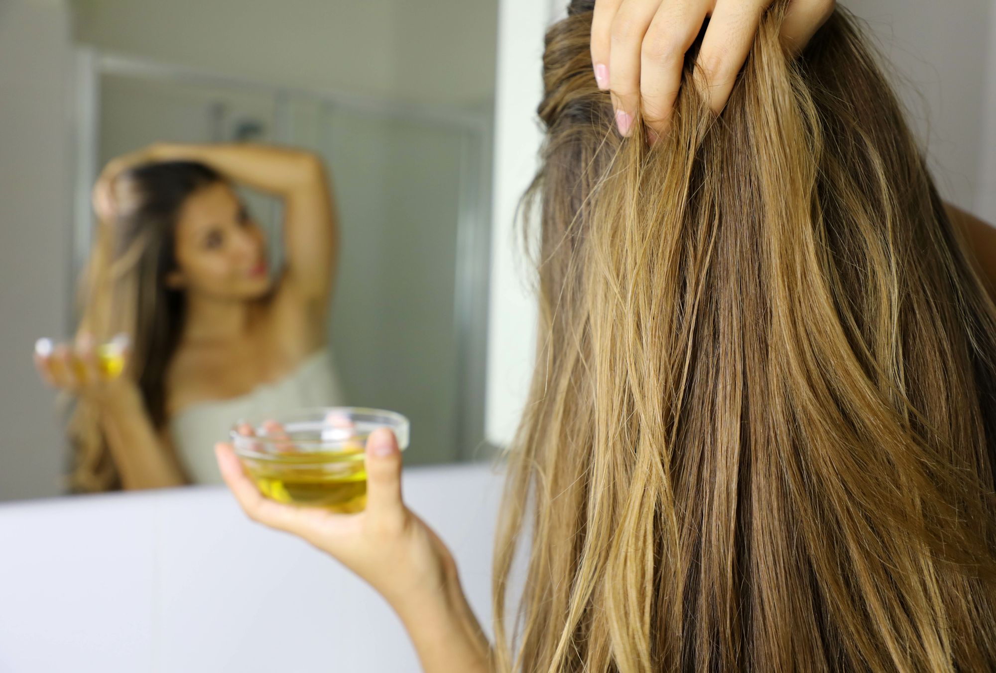 9. Chamomile and Olive Oil Hair Treatment for Blonde Hair - wide 10