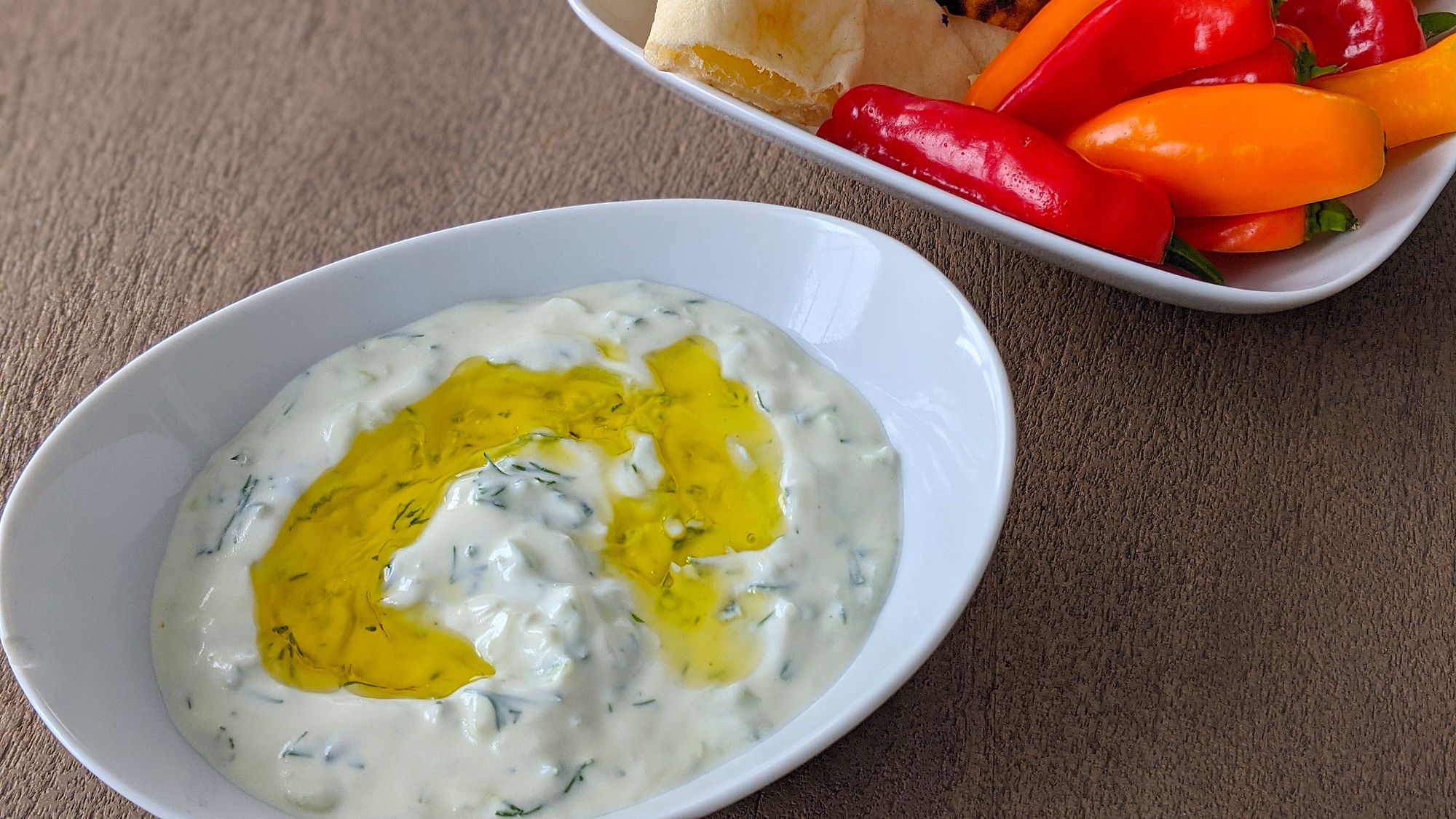 Greek Cucumber Yogurt Dip | Tzatziki | OliveOil.com