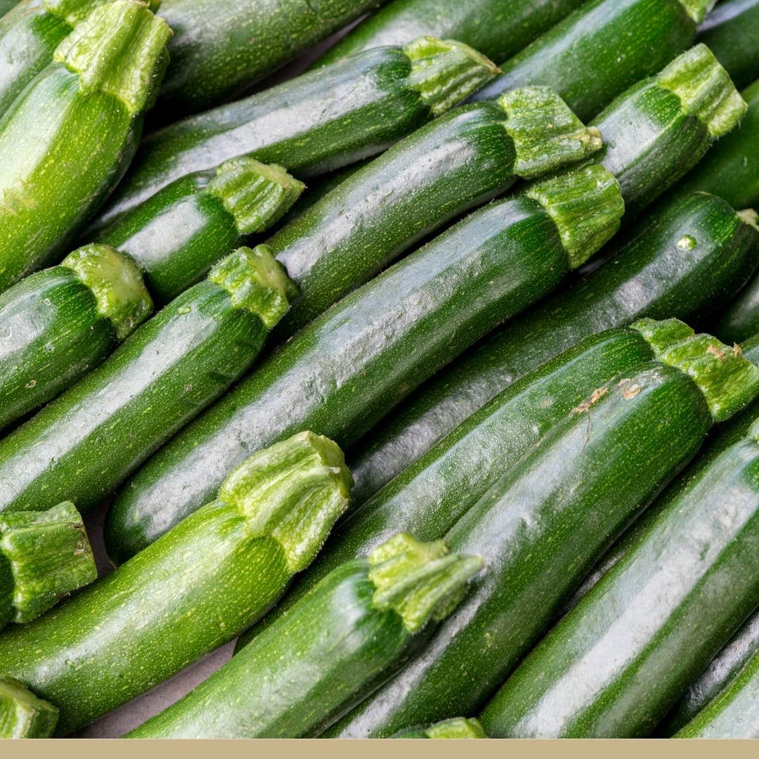 Beautiful zucchinis also called courgettes and kolokythia in Greek.