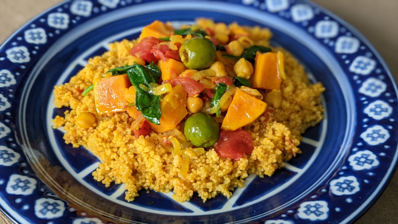 Moroccan Style Stewed Vegetables over Couscous Recipe