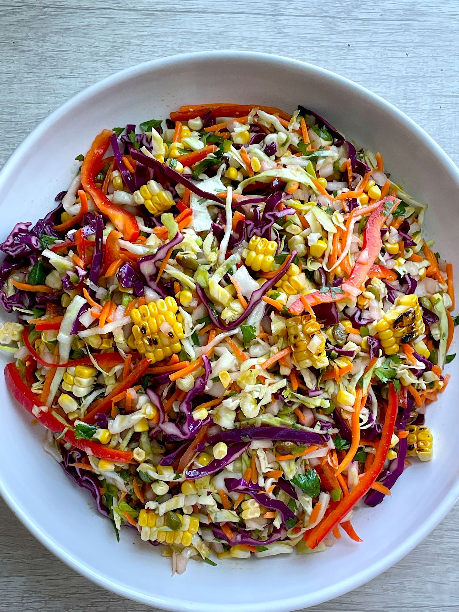 Mexican Slaw with Olive Oil Dressing Recipe